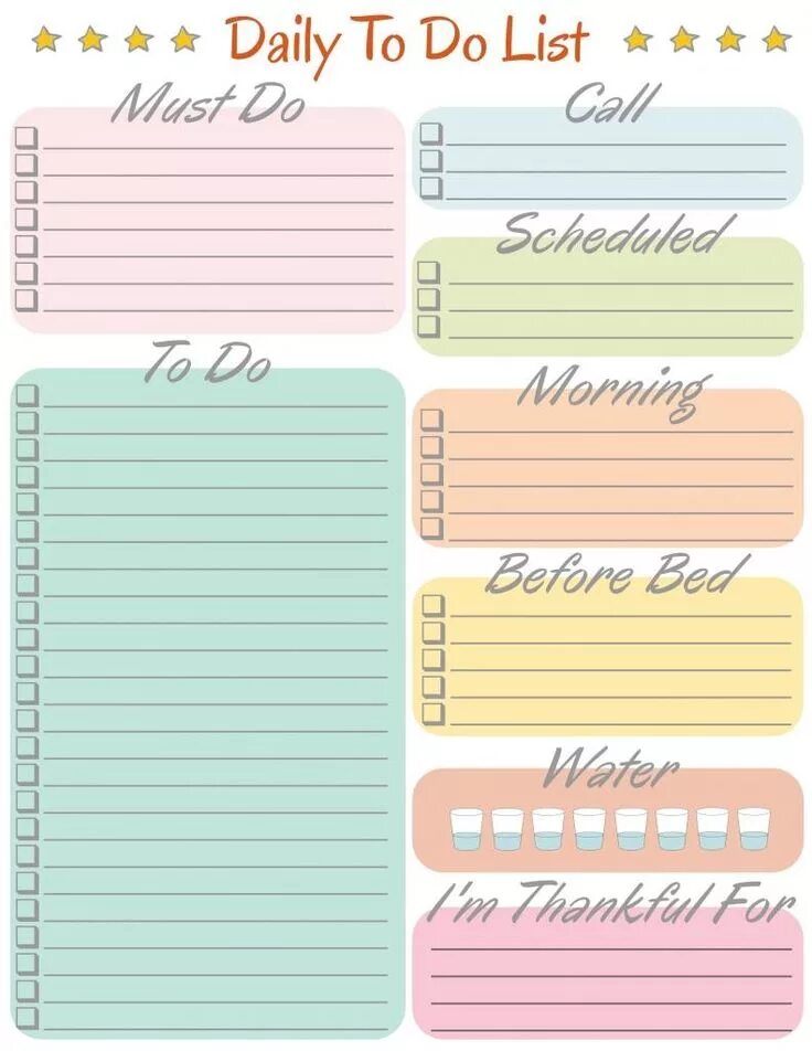 4 to do lists