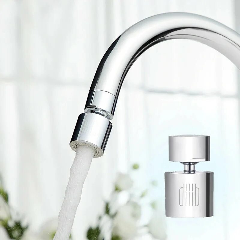 Насадка на кухонный смеситель. Аэратор DIIIB Dual function Faucet Bubbler (dxsz001-1). Насадка на кран Xiaomi Diib Dual function Faucet Bubbler dxsz001-1. Аэратор Xiaomi DIIIB. Аэратор Xiaomi DIIIB Dual function Faucet Bubbler dxsz001-1.