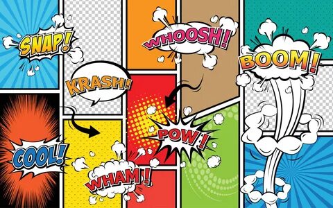 comic sound effect speech bubble pop art. 