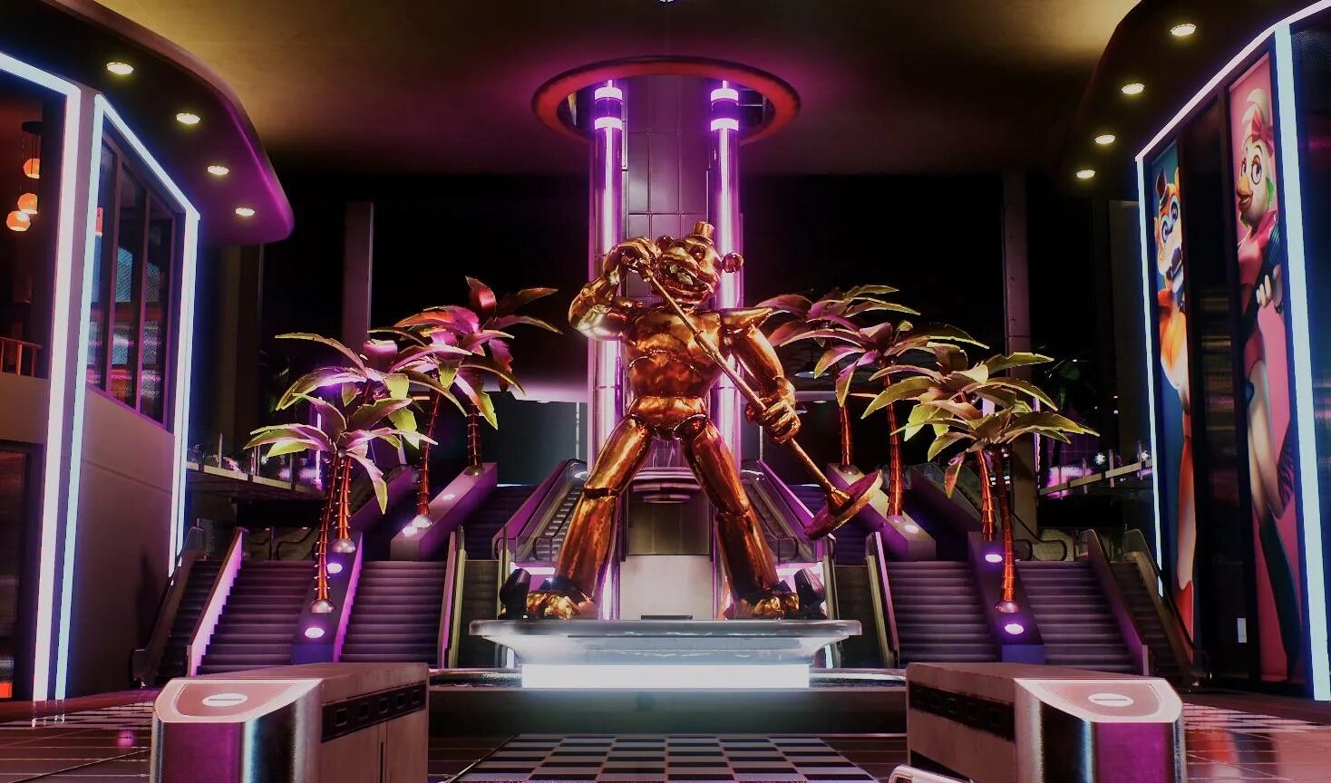 Security breach дата выхода. Атриум фнаф 9. fnaf 9 секьюрити брич. atrium fnaf. фредди security security breach.