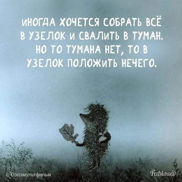 Иногда хочется собрать все в узелок. Ушла в туман. Хочется уйти в туман. Хочется собрать узелок. Я хочу взять взять слова