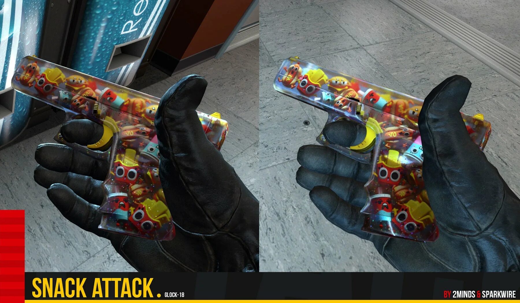 Глок королева пуль. Глок 18 snack attack. глок snack attack. глок 18 нападение жора. glock 18 нападение жора поношенное.