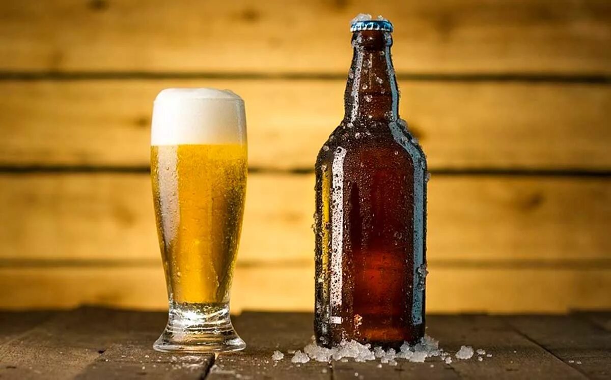 Can and beer. Can and beer