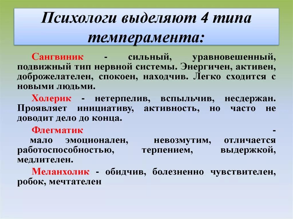 Характер виды. Типы темперамента. 4 Типа темперамента человека. Типы характеров человека 4 типа. Четыре типа темперамента человека.