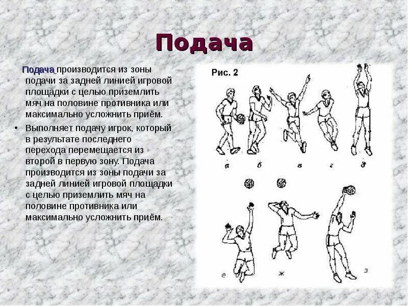 В волейболе подающий игрок подает подачу. Подача в волейболе производится с какой линии. Подачи мяча в площадку противника. Игрок какой зоны выполняет подачу в волейболе. Из какой зоны подача в волейболе.