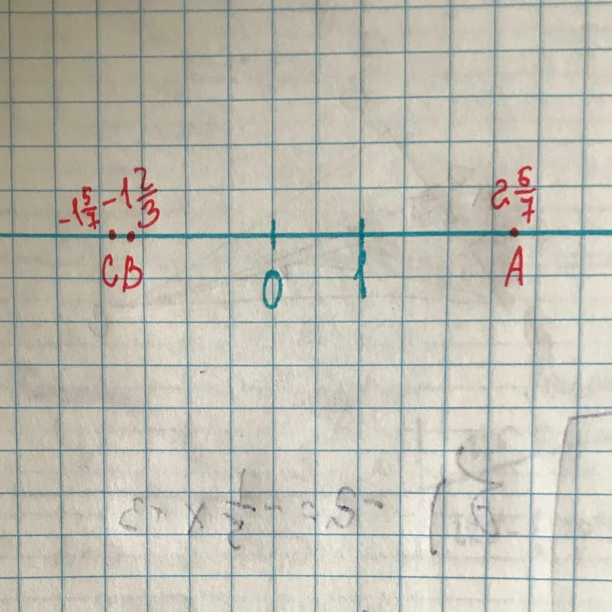 Единичный отрезок 2 клетки 3 5