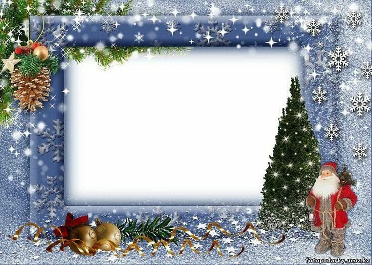 Пин от пользователя Svetlana Iliina на доске 1. Christmas Frame Дед мороз, Рамки