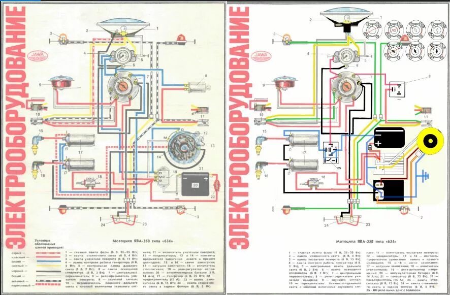 Схема ява 638. Ява 350-638 12 вольт электро схема. Схема электропроводки Ява 634. Схема проводки зажигания Ява 638. Электрооборудование Ява 634 6 вольт.