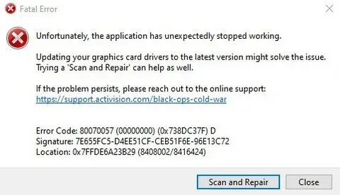 Error already