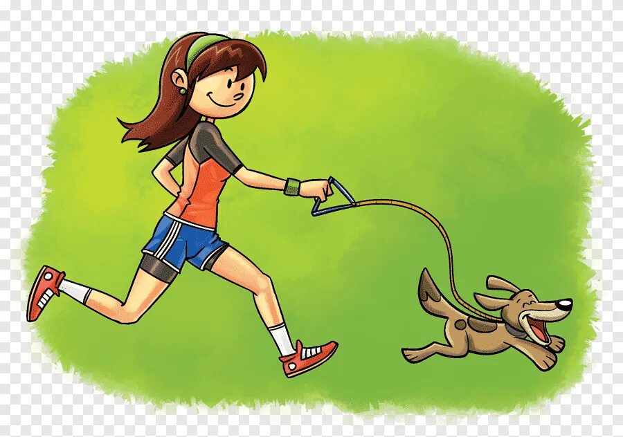 My dog running