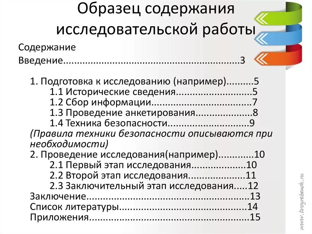 Как оформляется оглавление в исследовательской работе. Как правильно оформить содержание в научной работе. Как сделать содержание исследовательской работы. Содержание исследовательского проекта 9 класс.