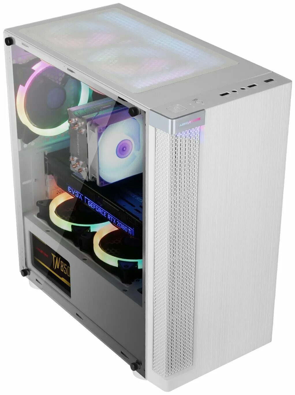 Корпус для пк abkoncore. Abkoncore c450m. корпус белый abkoncore c450m. abkoncore c450m wh.