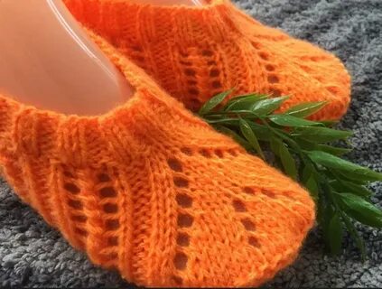 Бесшовные следки спицами