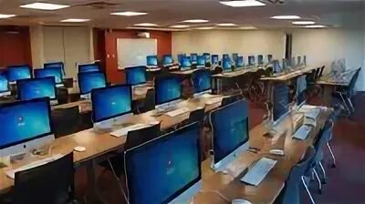 Компьютерный класс. Компьютерный центр. Современный кабинет информатики. Дизайн компьютерного класса.