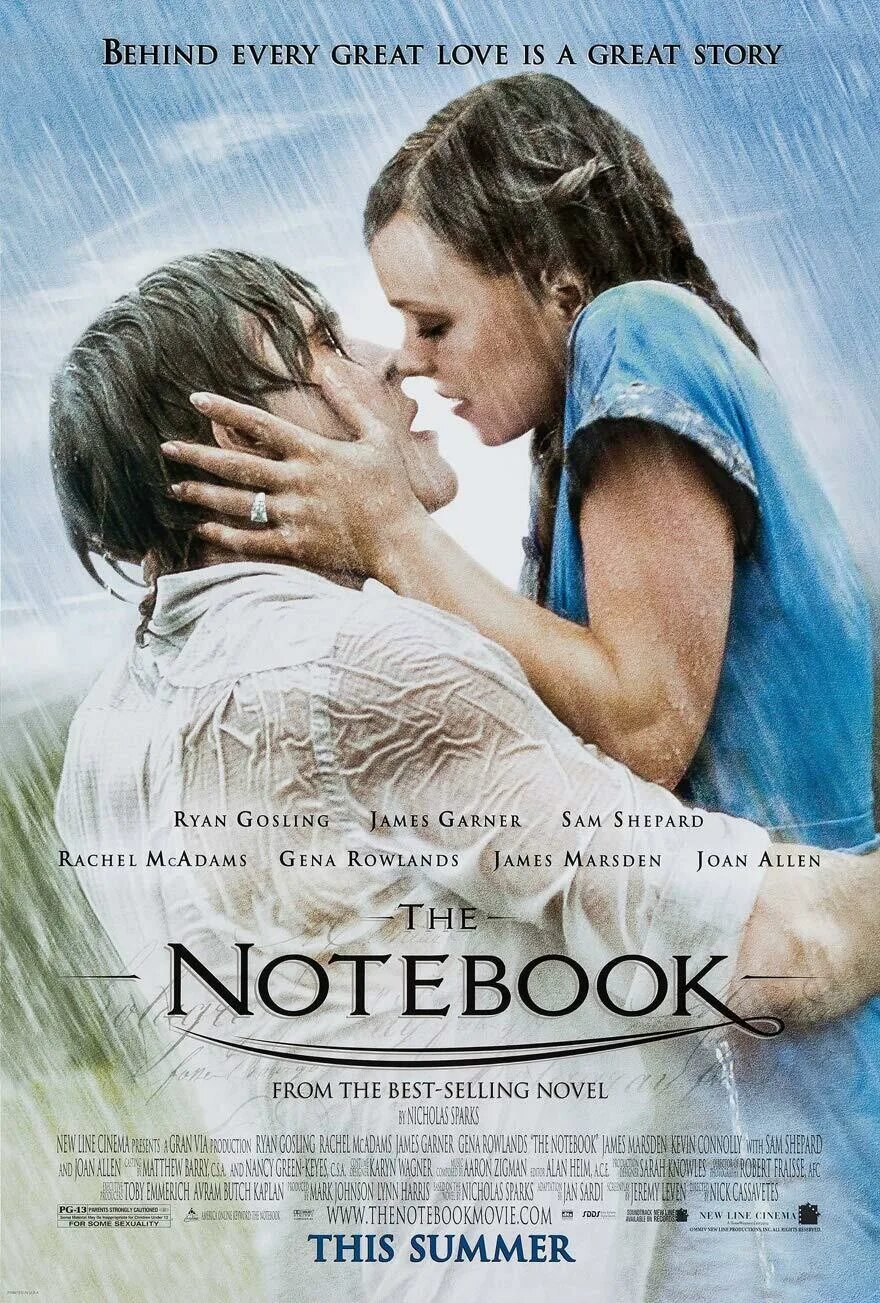 Хорошую историю о любви. Дневник памяти (the Notebook) 2004.