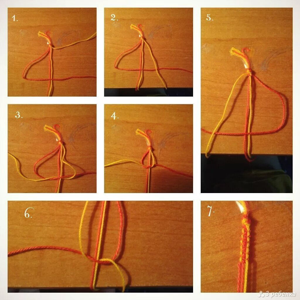 Браслет из ниток для начинающих. Плетение нитками. Плетение фенечек из ниток. Простые фенечки из пряжи. Фенечка из ниток простая.