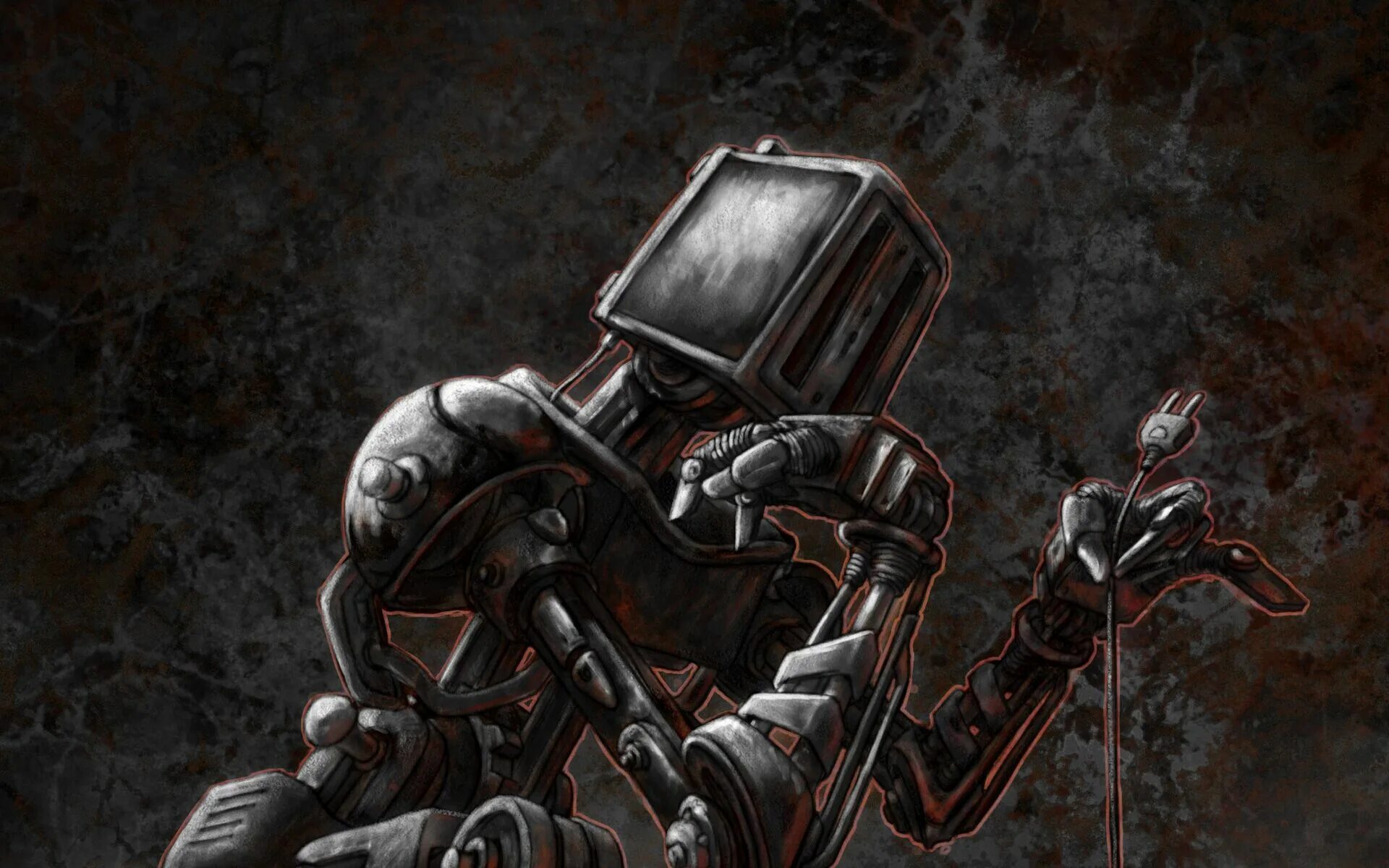 Tired robot