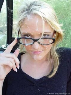 Cumming On Glasses - Cum facial on glasses. 