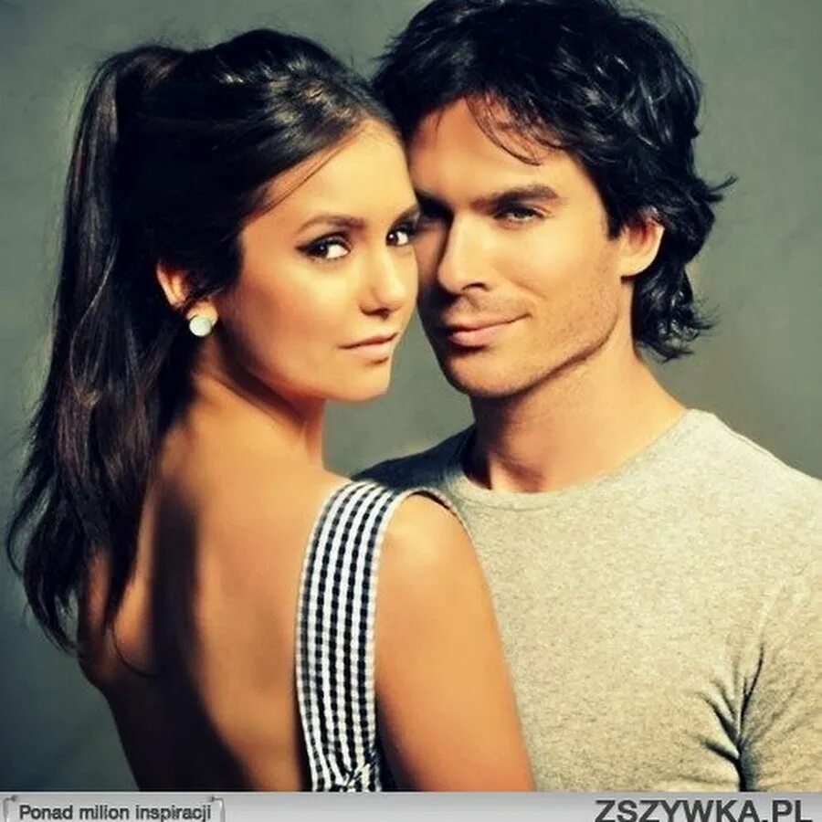 Nina Dobrev and Ian Somerhalder. Близнецы парень и девушка.