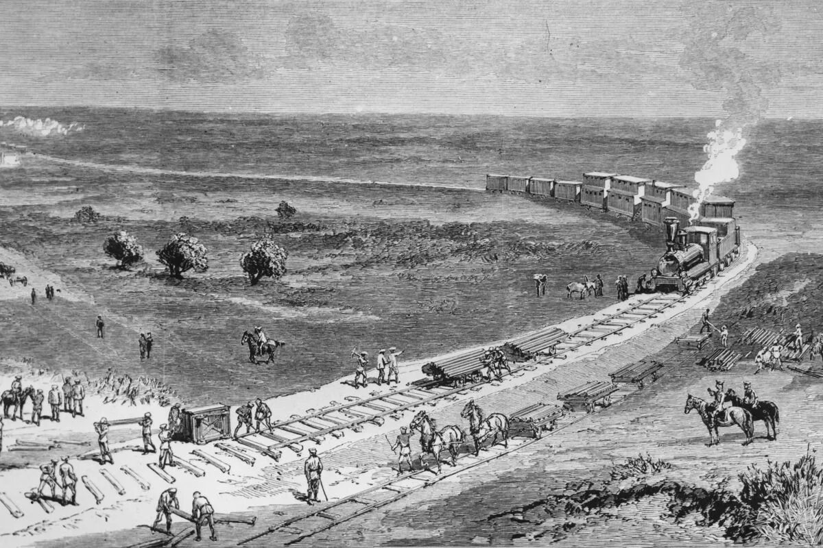 Строительство железной дороги 19 век