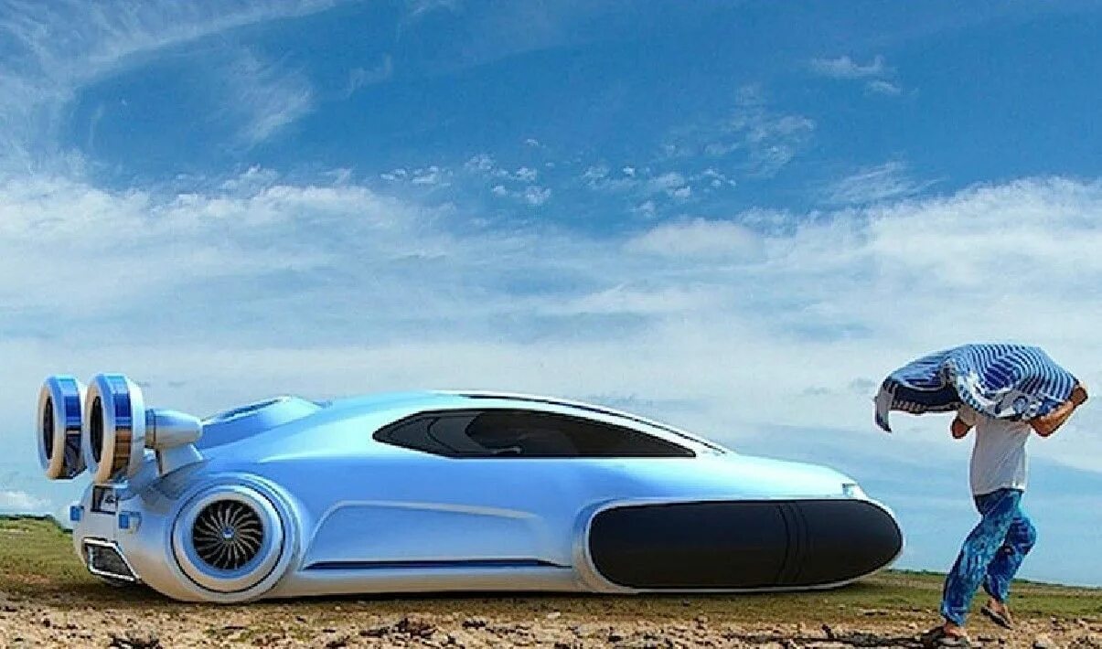 Разработана с учетом новейших. Концепт Volkswagen Aqua. Ховеркрафт концепт. Машины будущего. Будущее машины.