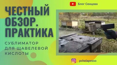 Обработка пчел щавелевой кислотой сублиматором