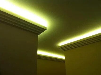 Потолочная подсветка светодиодными лентами