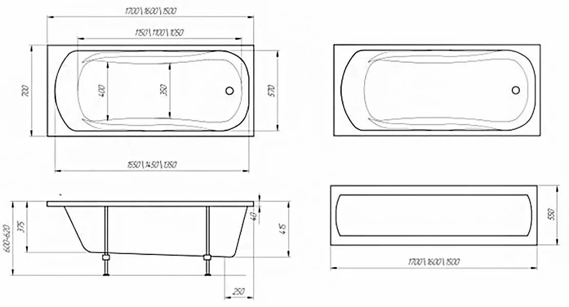 Стандартный размер чугунной ванной. Ванна акриловая 170х70 габариты. Ванна "Modern" 170*70. Erlit ванна era 170х70.