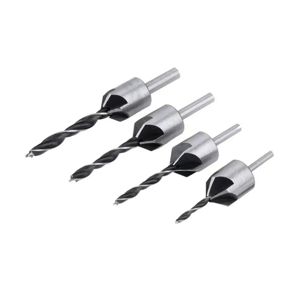 Сверло с зенкером 5x83мм. Сверла с зенковкой 4 шт 3 4 5 6 мм. Комплект. Зенкер 3 мм. Комбинированное сверло зенковка по металлу.