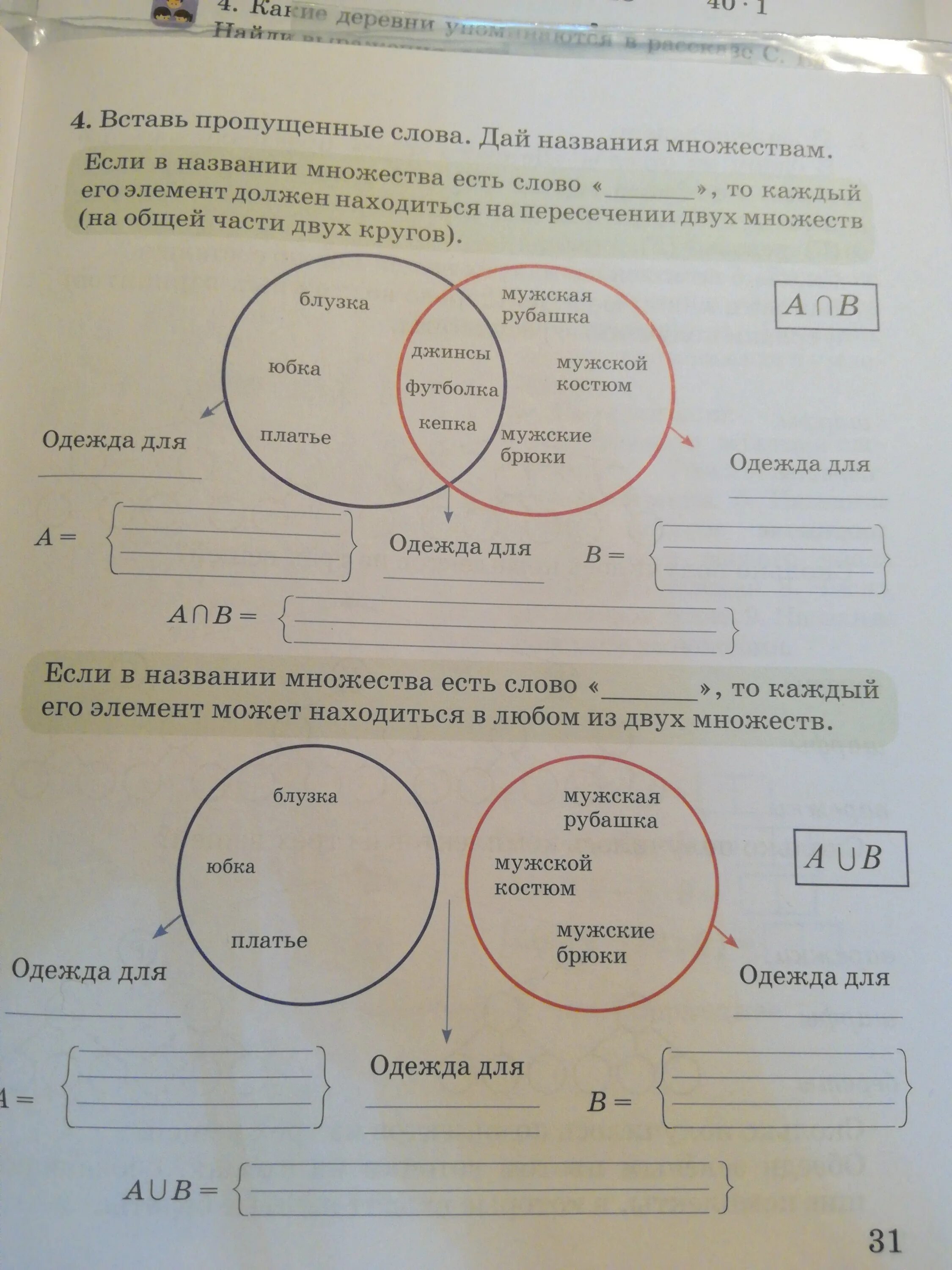 Их там было множество. Названия всех множеств 6 класс. Назови множества названия книг. Подчеркни названия множеств предметов которые лежат в портфеле.