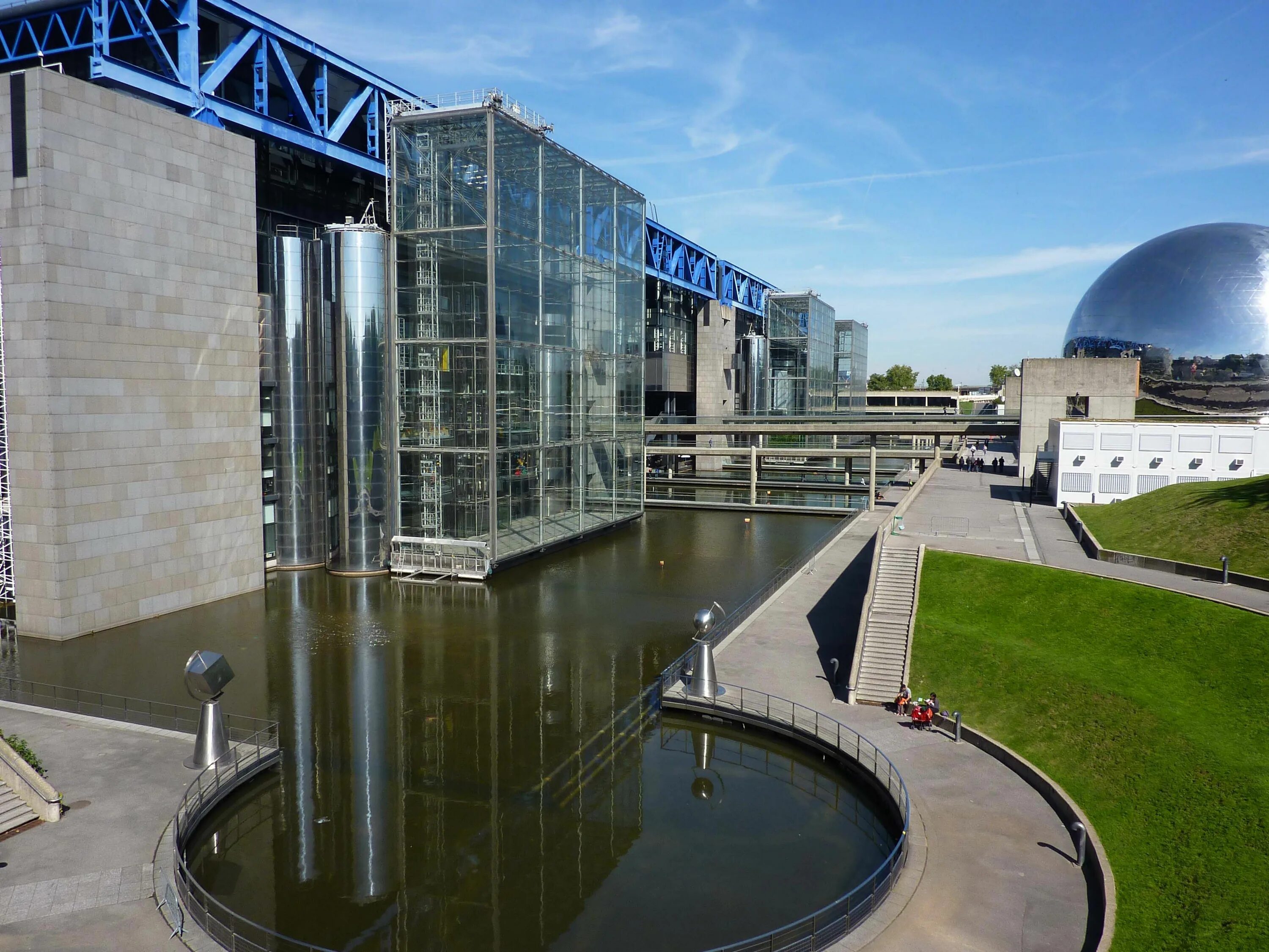 Ля парка. Парк де ла Виллет. Парк ла Виллет (Parc de la Villette), Париж, Франция:.