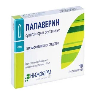 Папаверина гидрохлорид суппозитории ректальные инструкция