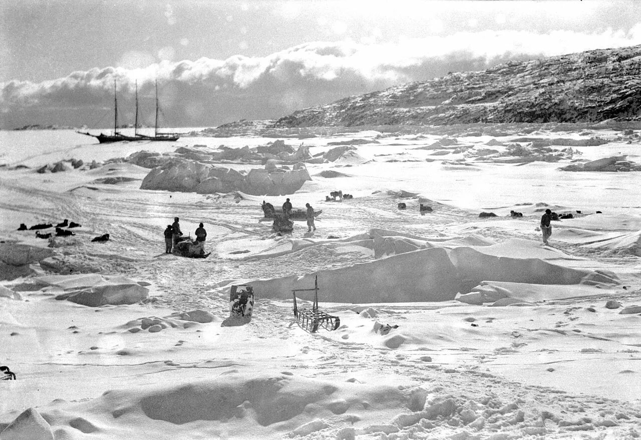 Арктическая Экспедиция Пири. Гренландия 1941. Экспедиция в Арктику. Льды Гренландии.