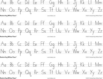 Written english letters
