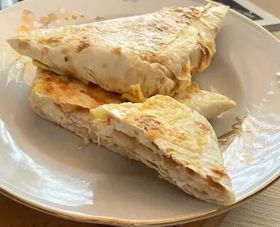 Конвертик из лаваша с ветчиной и сыром