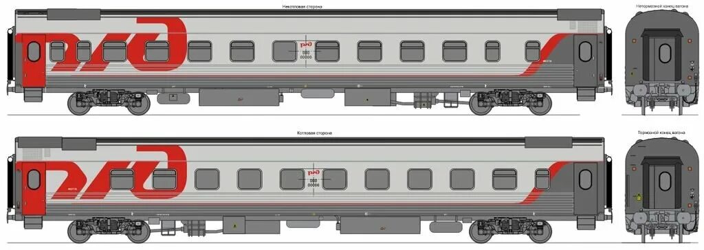 Пассажирский вагон РЖД вид сбоку. Пассажирские вагоны РЖД. Пассажирский вагон 61-4440. Чертёж вагона РЖД.