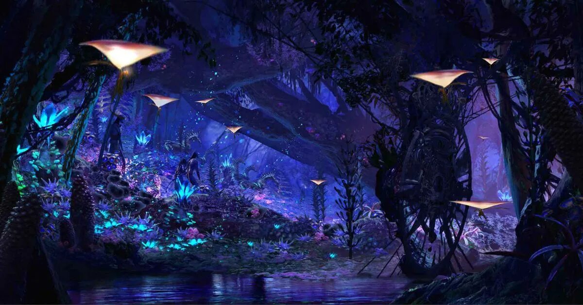 Pandoran plains Avatar, Alien, Sci