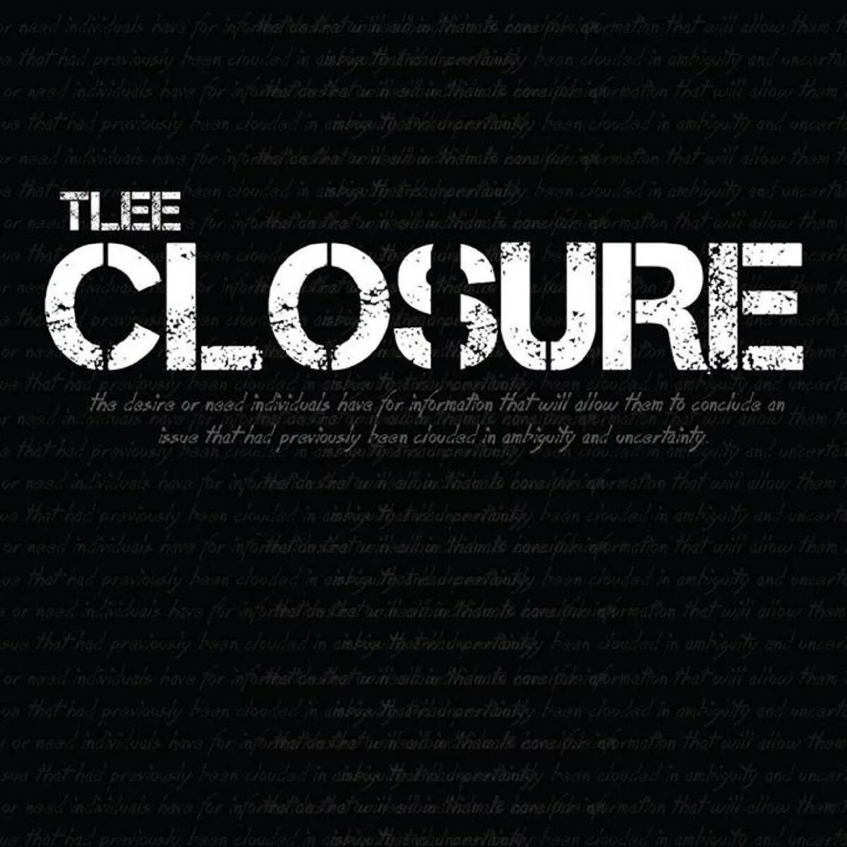 Close music. Closure. Closure London бренд надпись.