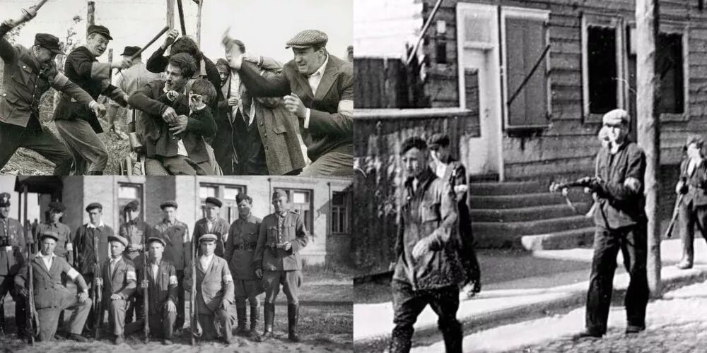 полицаи в белоруссии в деревнях 1941. полицай 1941 форма.