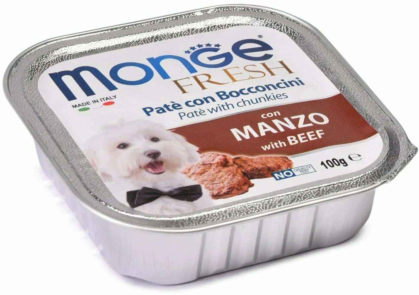 Купить корм паштет. Monge Dog Fresh консервы для собак говядина 100г. Влажный корм Monge Dog Fresh для собак, с говядиной, консервы 100 г. Монж корм для собак паштет. Корм Monge Dog Fresh для собак паштет с говядиной.