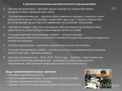 Правительство относится к правоохранительным органам