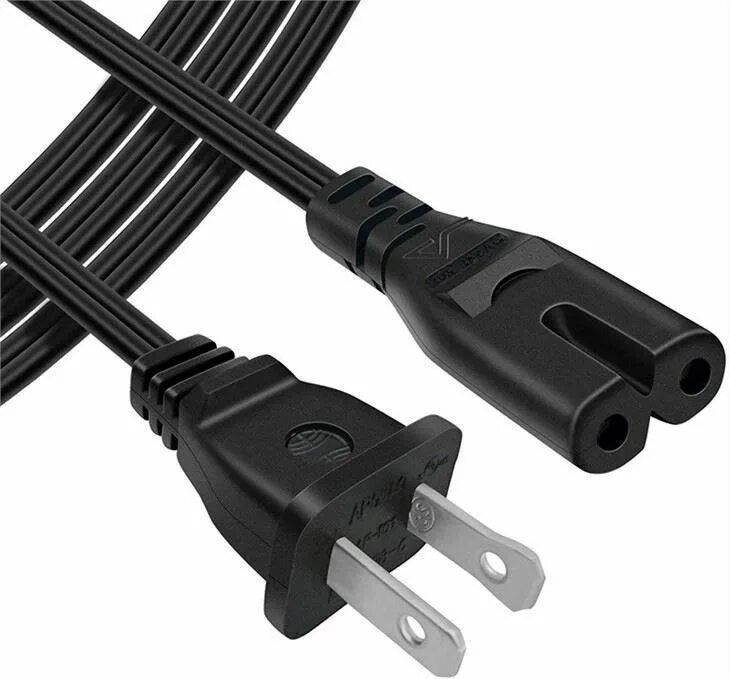 2 Prong Power Cable. Кабель питания ATCOM at16134 Евровилка-2-Pin 1.8м силикон черный (1/10/200). Кабель Power Cable, 3m, 18 AWG,tb2pin. Кабель питания AC Power Cord.