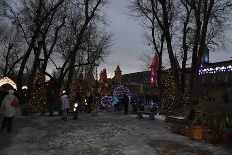 Парк лога зимой