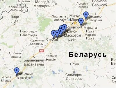 Минск 1 карта