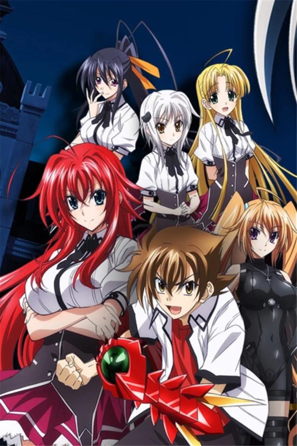 Школа демонов против падших. High School DXD гарем.