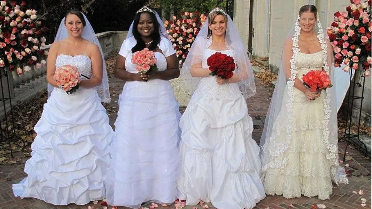 Инита 4 свадьбы. Четыре свадьбы самые красивые невесты. Участницы шоу 4 свадьбы. Четыре свадьбы TLC.