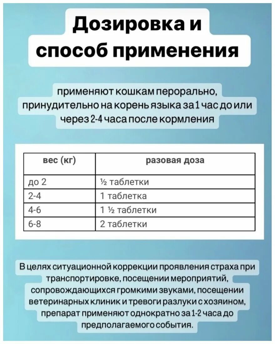 через сколько действует успокоин