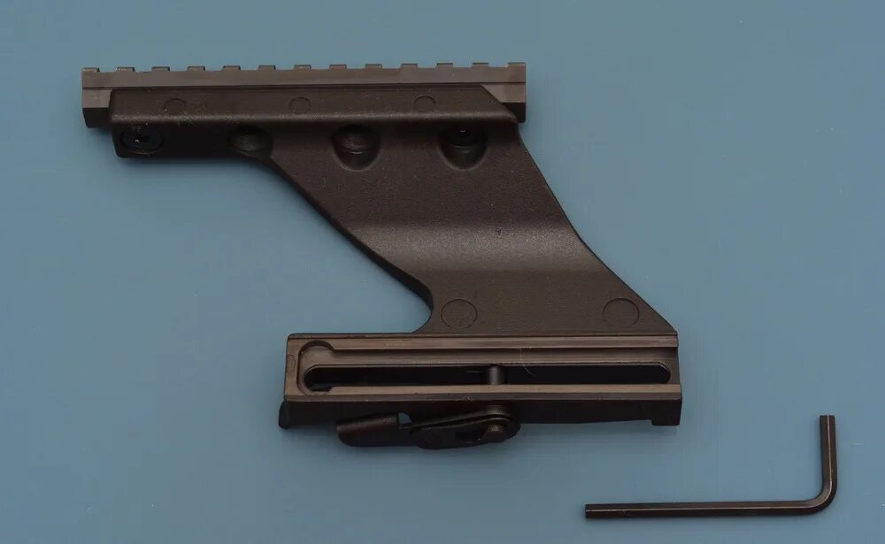 Быстросъемный кронштейн на сайгу 308 vomz. С планкой weaver 1 слот (l планки 53мм) сайга. Планка вивера на сайгу 308. Кронштейн на сайгу 308. Кронштейн на сайгу 308.