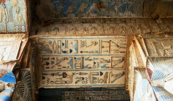 Храм хатхор в дендере фото West Portico of the Temple of Hathor, Dendera,... archaeoart Ancient egypt his