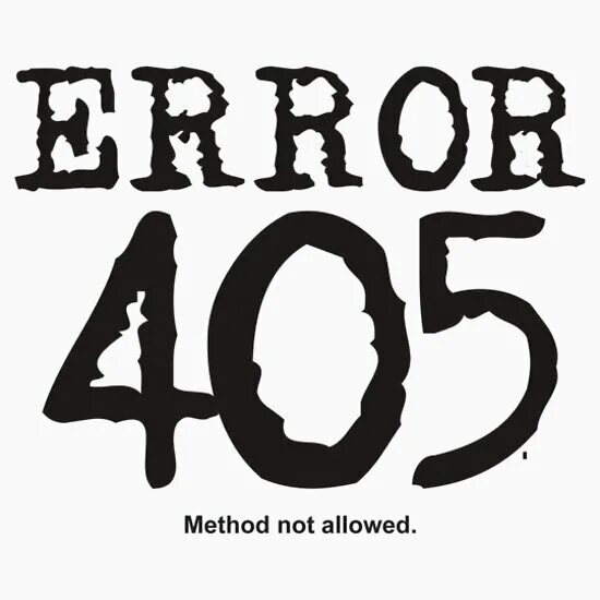 405 method not allowed